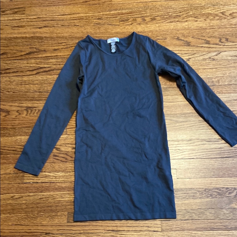 Long Sleeve Navy Dress